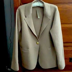 Camille shrunken sweater-blazer.